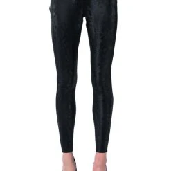 RIO PRINT HIGH RISE LEGGING WITH 4 WAY STRETCH IN BLACK -helmut shop rio print high rise legging with 4 way stretch in black black 7 7