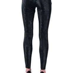 RIO PRINT HIGH RISE LEGGING WITH 4 WAY STRETCH IN BLACK -helmut shop rio print high rise legging with 4 way stretch in black black 9 9