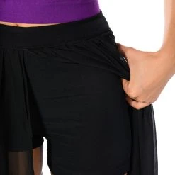 ROMANTIC STROLL MAXI SKORT -helmut shop romantic stroll maxi skort black 8 8