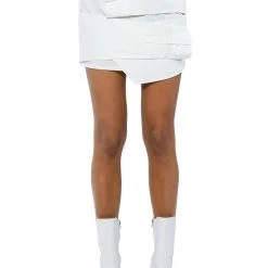 ROMANTICIZING YOU POPLIN MINI SKIRT -helmut shop romanticizing you poplin mini skirt white 3 3