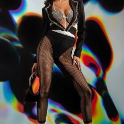 ROWDY FISHNET LEGGING -helmut shop rowdy fishnet legging black 3 3