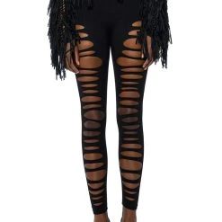 ROXANNE DISTRESSED LEGGING -helmut shop roxanne distressed legging black 3 3