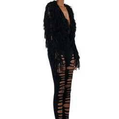 ROXANNE DISTRESSED LEGGING -helmut shop roxanne distressed legging black 9 9