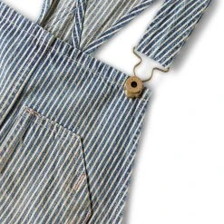 RRL WESTRIDGE REPAIRED OVERALLS -helmut shop rrlWESTRIDGEREPAIREDOVERALLINDIGOTICKINGSTRIPEM782891634001 5