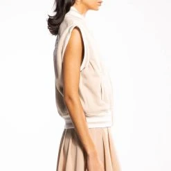 RUELA PARIS VARSITY VEST -helmut shop ruela paris varsity vest ivory 6 6