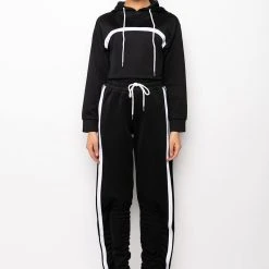 RUMORS CROPPED HOODIE 23 RUMORS CROPPED HOODIE -helmut shop rumors cropped hoodie black 11 11