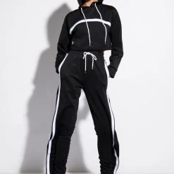 RUMORS CROPPED HOODIE 16 RUMORS CROPPED HOODIE -helmut shop rumors cropped hoodie black 4 4