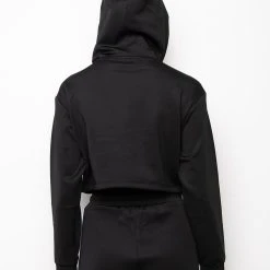 RUMORS CROPPED HOODIE 21 RUMORS CROPPED HOODIE -helmut shop rumors cropped hoodie black 9 9