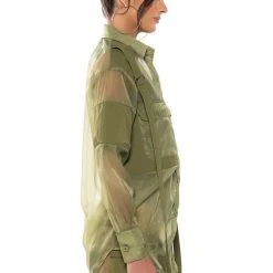 SAGE BUTTON DOWN SHIRT -helmut shop sage button down shirt green 4 4