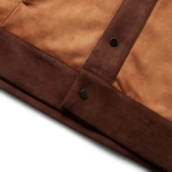 Sasquatchfabrix FAUX SUEDE TRACK JACKET CAMEL L -helmut shop sasquatchfabrixFAUXSUEDETRACKJACKETCAMELM22AW CSS 00601 3
