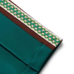 Sasquatchfabrix LACE TAPE TRACK PANTS -helmut shop sasquatchfabrixLACETAPETRACKPANTSDARKGREENS22AW PA9 02002 3