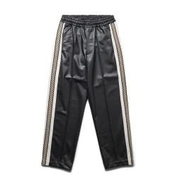 Sasquatchfabrix SYNTHETIC LEATHER TRACK PANTS