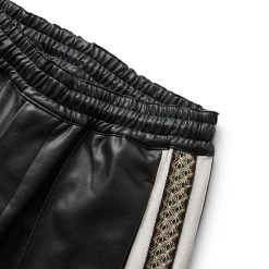 Sasquatchfabrix SYNTHETIC LEATHER TRACK PANTS 8 Sasquatchfabrix SYNTHETIC LEATHER TRACK PANTS -helmut shop sasquatchfabrixSYNTHETICLEATHERTRACKPANTSBLACKS22AW PA9 018 01 3