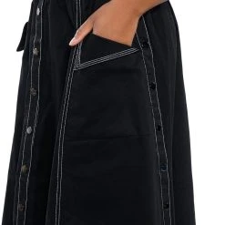 SECRET ADMIRER DENIM MAXI SKIRT -helmut shop secret admirer denim maxi skirt black 9 9