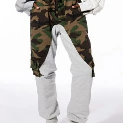 SELFISH HEART CAMO COLOR BLOCKED JOGGERS