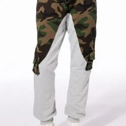 SELFISH HEART CAMO COLOR BLOCKED JOGGERS -helmut shop selfish heart camo color blocked joggers green multi 3 3
