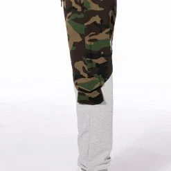 SELFISH HEART CAMO COLOR BLOCKED JOGGERS -helmut shop selfish heart camo color blocked joggers green multi 4 4