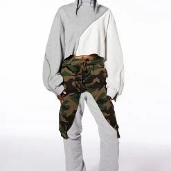 SELFISH HEART CAMO COLOR BLOCKED JOGGERS -helmut shop selfish heart camo color blocked joggers green multi 7 7