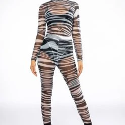 SET YOU STRAIGHT LONG SLEEVE MOCK NECK MESH BODYSUIT 9 SET YOU STRAIGHT LONG SLEEVE MOCK NECK MESH BODYSUIT -helmut shop set you straight long sleeve mock neck mesh bodysuit black white 2 2