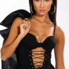 SEXY LIL THANG LACE UP CORSET TANK -helmut shop sexy lil thang lace up corset tank black 1 1