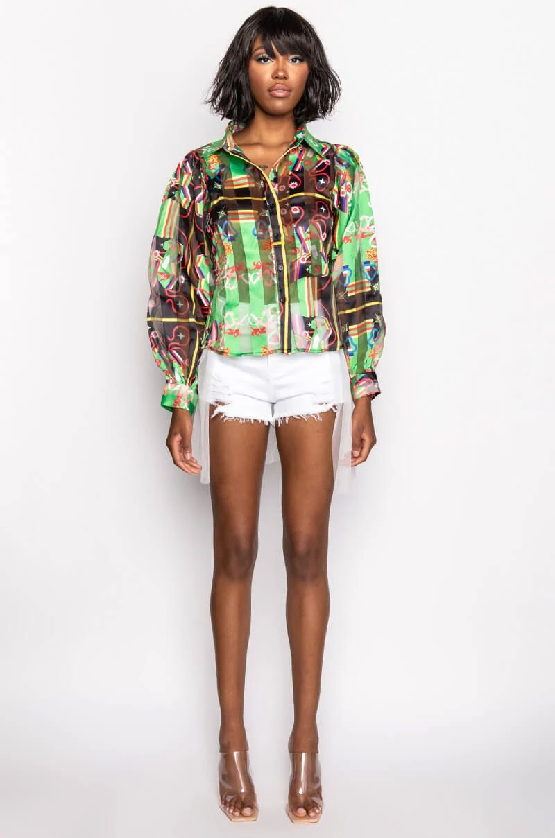 SHADOW TULLE DETAIL ZIPPER DENIM SHORT 7 SHADOW TULLE DETAIL ZIPPER DENIM SHORT - Image 5