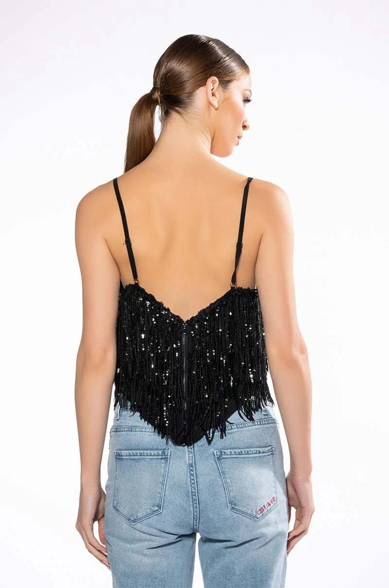 SHAKE IT SEQUIN FRINGE TANK TOP 5 SHAKE IT SEQUIN FRINGE TANK TOP - Image 3