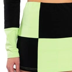 SHEGO SOFT STRETCH MINI SKIRT -helmut shop shego soft stretch mini skirt green multi 10 10