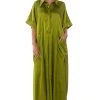 SHE'S RICH OVERSIZED SATIN JUMPSUIT IN GREEN -helmut shop shes rich oversized satin jumpsuit in green green 1 1