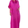 SHE'S RICH OVERSIZED SATIN JUMPSUIT IN PINK