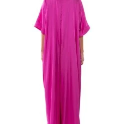 SHE'S RICH OVERSIZED SATIN JUMPSUIT IN PINK -helmut shop shes rich oversized satin jumpsuit in pink pink 4 4