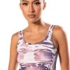 SHOWER ME FITTED TANK TOP -helmut shop shower me fitted tank top grey 1 1