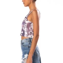 SHOWER ME FITTED TANK TOP -helmut shop shower me fitted tank top grey 4 4