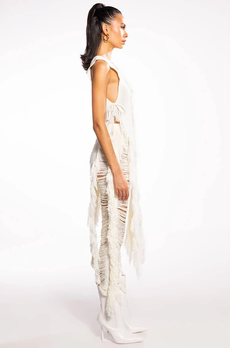 SHREDDED OPEN SIDES KNIT TOP 6 SHREDDED OPEN SIDES KNIT TOP - Image 4