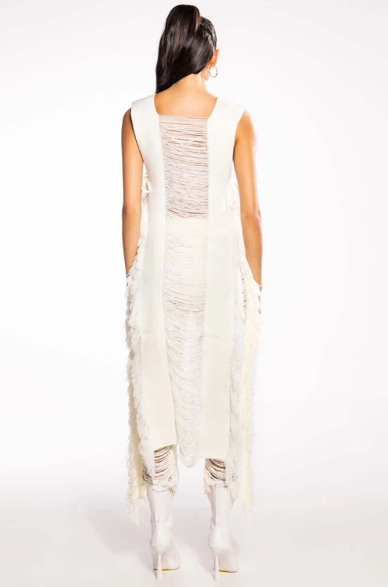 SHREDDED OPEN SIDES KNIT TOP 7 SHREDDED OPEN SIDES KNIT TOP - Image 5