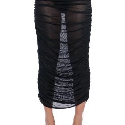 SIMPLE BLISS MESH MAXI SKIRT -helmut shop simple bliss mesh maxi skirt black 5 5