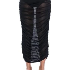 SIMPLE BLISS MESH MAXI SKIRT -helmut shop simple bliss mesh maxi skirt black 7 7