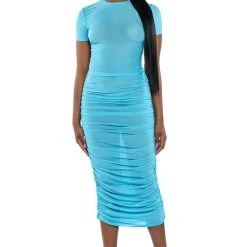 SIMPLE BLISS MESH MAXI SKIRT -helmut shop simple bliss mesh maxi skirt blue 3 3