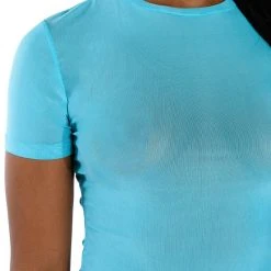 SIMPLE BLISS MESH TOP -helmut shop simple bliss mesh top blue 7 7