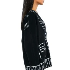 SKETCHY OVERSIZED CARDIGAN -helmut shop sketchy oversized cardigan black multi 7 7