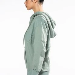 SKY'S THE LIMIT OVERSIZED HALF ZIP SWEATSHIRT -helmut shop skys the limit oversized half zip sweatshirt light green 6 6