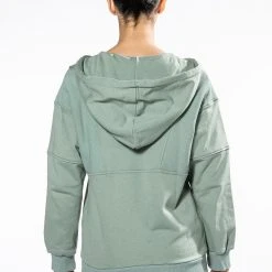 SKY'S THE LIMIT OVERSIZED HALF ZIP SWEATSHIRT -helmut shop skys the limit oversized half zip sweatshirt light green 7 7