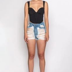 SMOKE SIGNALS CORSET TANK -helmut shop smoke signals corset tank black 8 8