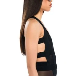 SNEAKY LINK BANDAGE CUTOUT TANK -helmut shop sneaky link bandage cutout tank black 5 5 c1