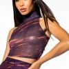 SOMETHING SPECIAL MESH TANK TOP -helmut shop something special mesh tank top purple multi 1 1