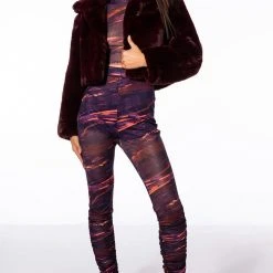 SOMETHING SPECIAL MESH TANK TOP -helmut shop something special mesh tank top purple multi 3 3