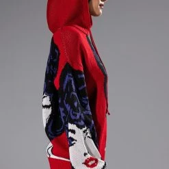 SOUL SEARCHING KNIT HOODIE AND JOGGER SET -helmut shop soul searching knit hoodie and jogger set red 5 5 c1