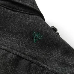 South2 West8 TENKARA SHIRT JACKET -helmut shop south2west8TENKARASHIRTCHARCOALMLQ674 5