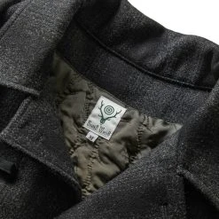 South2 West8 TENKARA SHIRT JACKET -helmut shop south2west8TENKARASHIRTCHARCOALMLQ674 9