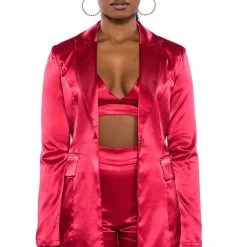 SPRING SATIN BRALETTE -helmut shop spring satin bralette red 2 2