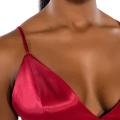 SPRING SATIN BRALETTE -helmut shop spring satin bralette red 7 7